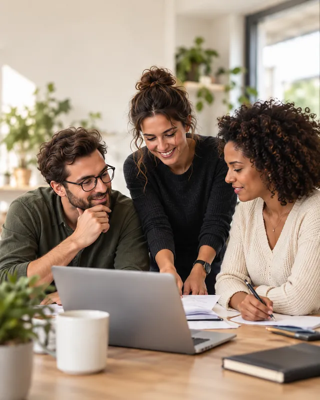Trois professionnels réunis autour d’un projet de formation